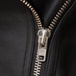 Women's Shearling Biker Jacket | Black Leather Fur Coat - Image 5